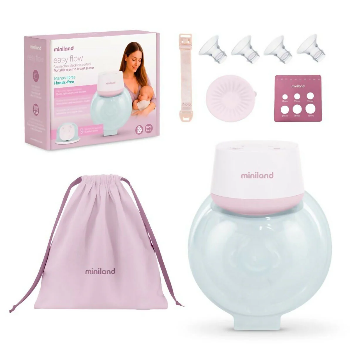 MINILAND TIRALATTE ELETTRICO EASY FLOW 89717