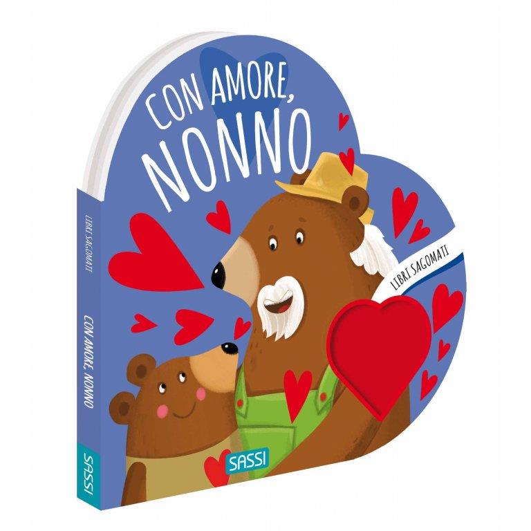 SASSI EDITORE CON AMORE NONNO - LIBRI SAGOMATI