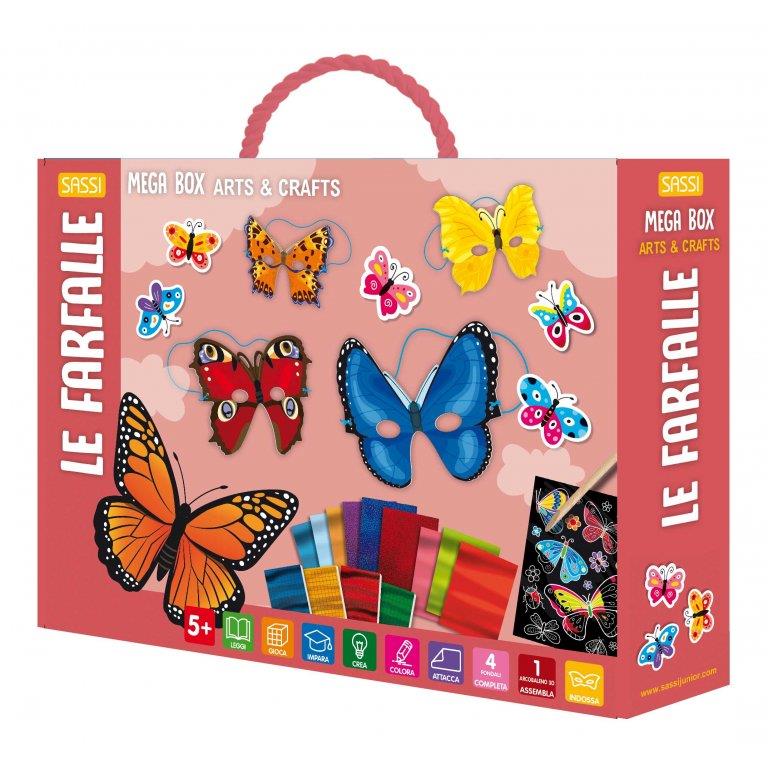 SASSI EDITORE LE FARFALLE - MEGA BOX ARTS & CRAFTS