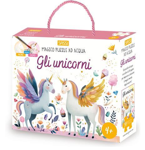 SASSI EDITORE MAGIC PUZZLE AD ACQUA - GLI UNICORNI