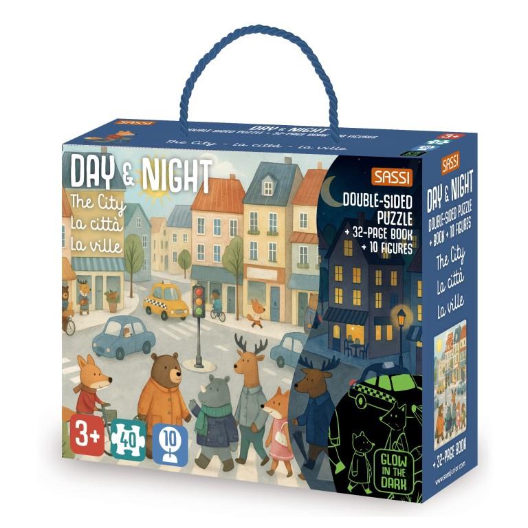 SASSI EDITORE PUZZLE GLOW IN THE DARK - CITTÀ