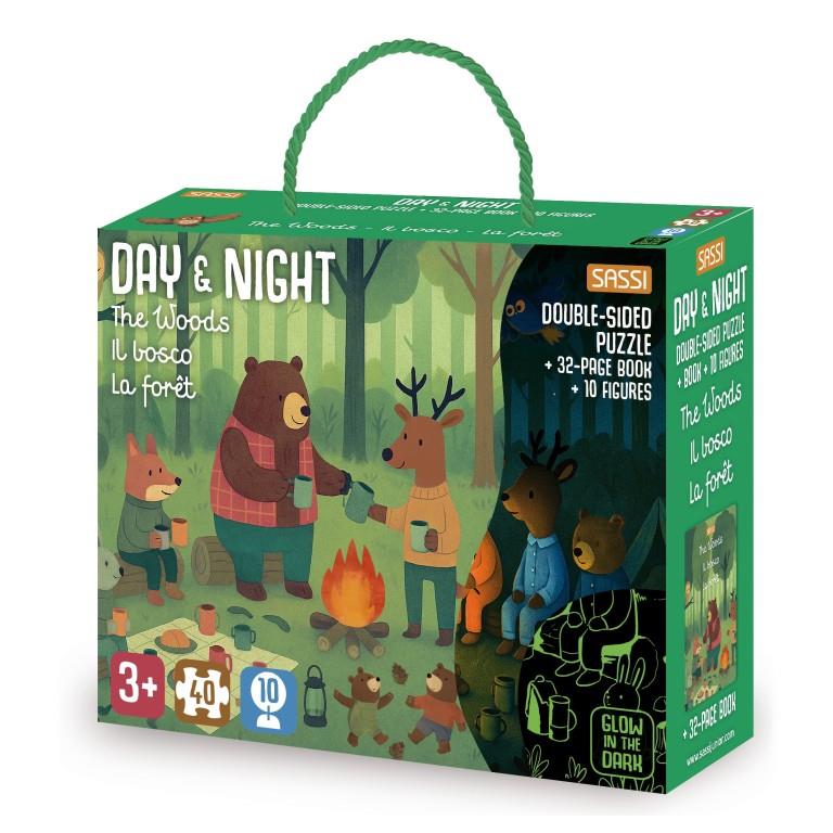 SASSI EDITORE PUZZLE GLOW IN THE DARK - BOSCO