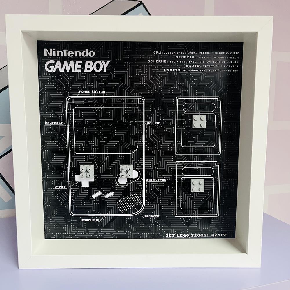 BRICK FRAME CORNICE PER LEGO® GAMEBOY 72046