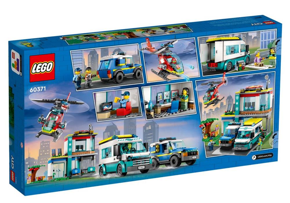 LEGO CITY QUARTIER GENERALE VEICOLI D'EMERGENZA 60371